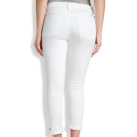 Lucky Brand White Straight-Leg Brooke Cropped Jeans size 4 - Picture 6 of 7